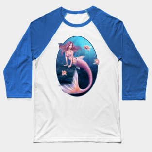 Aurelia Goldfish Mermaid Baseball T-Shirt